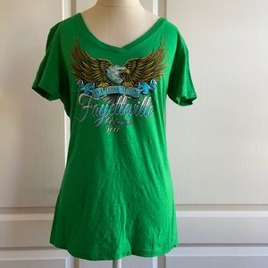 ☀️2 for10 Brand new sparkle Fayetteville tee shirt